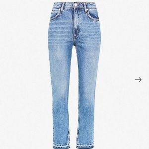 Sandro eyelets denim jeans